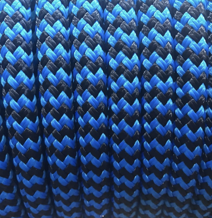thumbnail image 2 of CBKnot Premium 1/4" Double Braid Polyester Rope For Use In Sailing, Yachting, Equine, Rigging And More (Turquoise, 1/4" X 50ft. Hank), Dock Lines & Rope - Canada 2 of 11